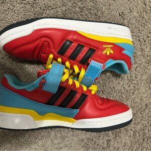 Adidas Red and Blue Sneakers